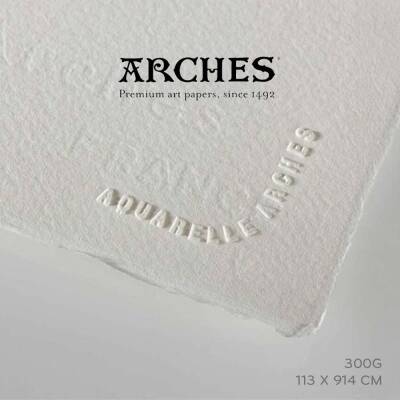 Arches Rulo Sulu Boya Kağıdı Cold Pressed Orta Dokulu 113*914 cm 300G