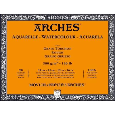 Arches Suluboya Blok Defter 31X41 cm 300 Gr 20 Yaprak Kalın Doku (1)