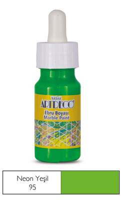 Artdeco 16B-95 Ebru Boyası 30ml Neon Yeşil - 2