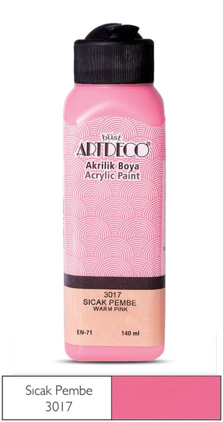 Artdeco Akrilik Boya 140 ml 3017 Sıcak Pembe - 1