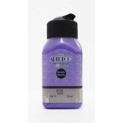 Artdeco Metalik Akrilik Boya 75 ml Mor 3731