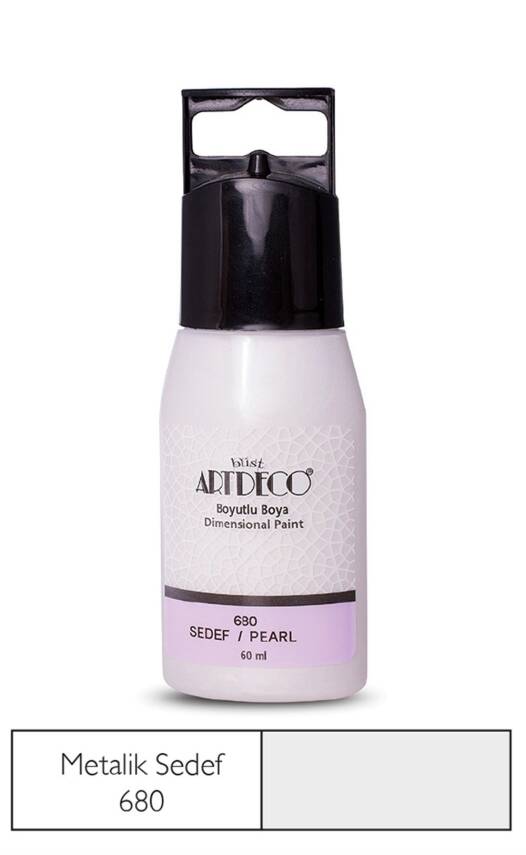 Artdeco Metalik Boyutlu Boya 60 ml 680 Sedef - 1