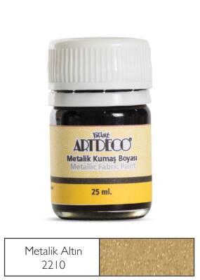 Artdeco Metalik Kumaş Boyası 25 ml 221 M.Altın