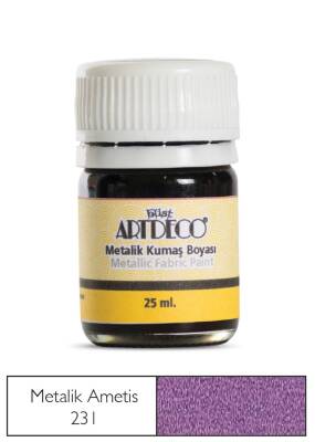 Artdeco Metalik Kumaş Boyası 25 ml 231 Ametist