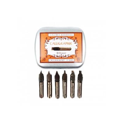 Brause Kaligrafi Seti Metal Kutu 6 Uç 21000B