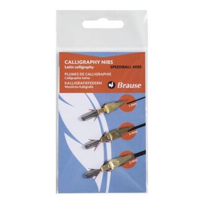 Brause Speedball Kaligrafi Ucu 3'lü Set 1 mm - 2 mm - 3 mm