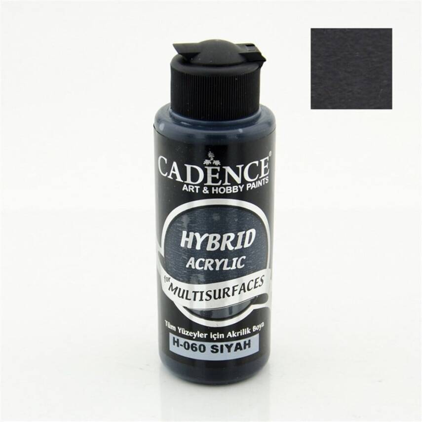 Cadence Hybrid Multisurface Akrilik Boya 120 ml H060 Siyah - 1
