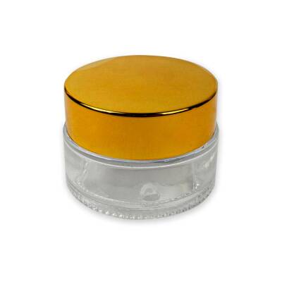 Cam Hokka Şeffaf Altın Kapak 30 ml