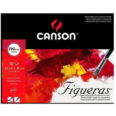 Canson Figueras Tuval Dokulu Blok 290 g 33x41 cm 10 Yaprak (1)