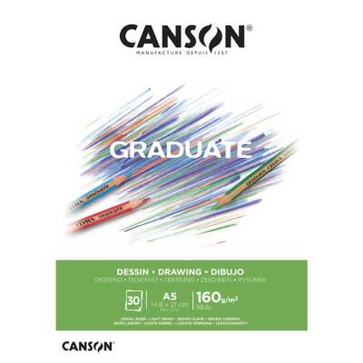 Canson Graduate Çizim Defteri Beyaz A5 160gr 30 Sayfa