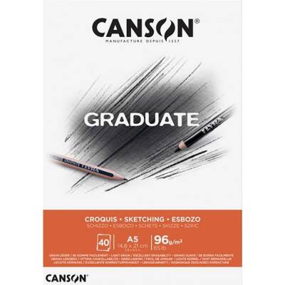 Canson Graduate Eskiz Defteri A5 96G 40 Sayfa