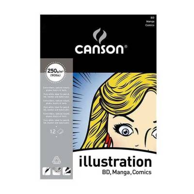 Canson Manga ve İllüstrasyon Defteri 250 Gr A3 12 Sayfa