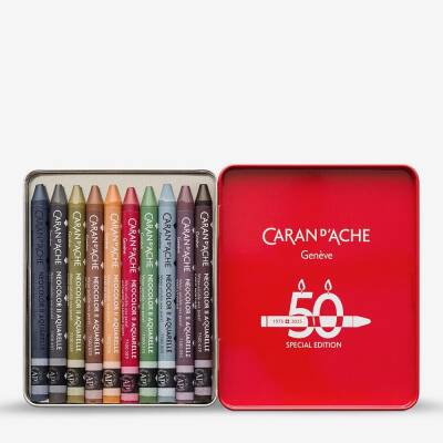 Caran d'Ache Neo Pastel Set Dark 10 Colours (1)