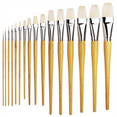 Da Vinci 7000 Seri Maestro Domuz Kılı Düz Uzun Akrilik Ve Yağlı Boya Fırçası