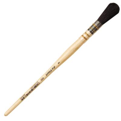 Da Vinci Black Goat Hair Oval Gold Leaf Brush Series 450 No:4 (1)