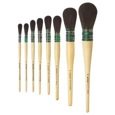 Da Vinci Blue Squirrel Hair Oval Gold Leaf Brush Series 410 No:10 (1)
