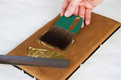 Da Vinci Blue Squirrel Hair Straight Gold Foil Beard Brush Series 500 No:60 (1)