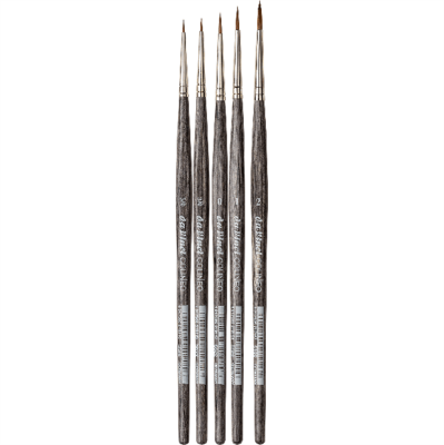 Da Vinci Colineo Kolinsky Sable Synthetic Fibre Miniature Painting Brush Set 4054 (1)