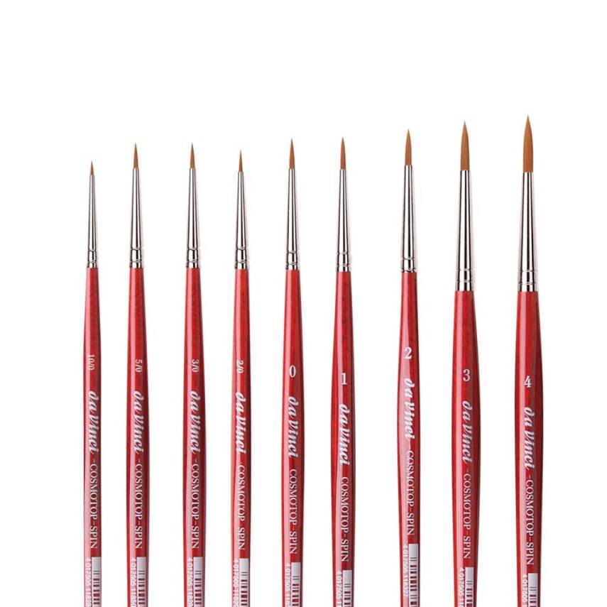 Da Vinci Cosmotop Spin Sentetik Yuvarlak Sulu Boya Fırçası Seri 5580 No:20 - 4