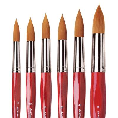 Da Vinci Cosmotop Spin Sentetik Yuvarlak Sulu Boya Fırçası Seri 5580 No:20 - 6