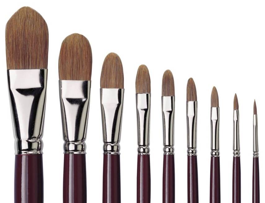 Da Vinci Manda Kılı Kedi Dili Yağlı Boya Fırçası Seri 1865 No:28 - 2