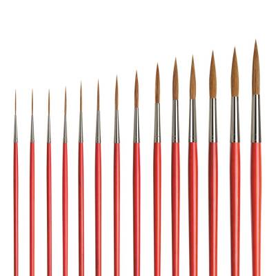 Da Vinci 1287 Seri Manda Kılı Yuvarlak Uzun İnce Uçlu Tabela Yazı Fırçası 