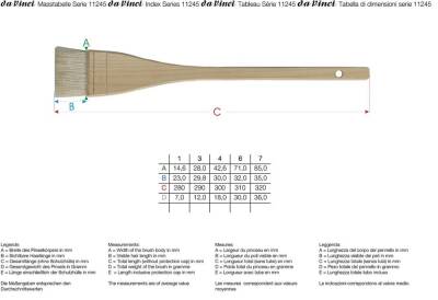 Da Vinci Series 11245 Goat Hair Hake Brush No: 6 (1)