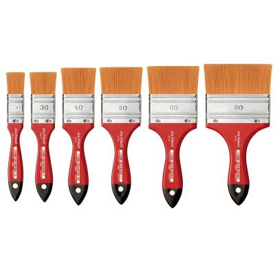 Da Vinci 5080 Seri Spin Sentetik Ekstra Yumuşak Düz Uçlu Geniş Yüzey Fırçası 