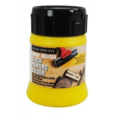 Daler Rowney Water Soluble Block Printing Colour Brillant Yellow 250 ml