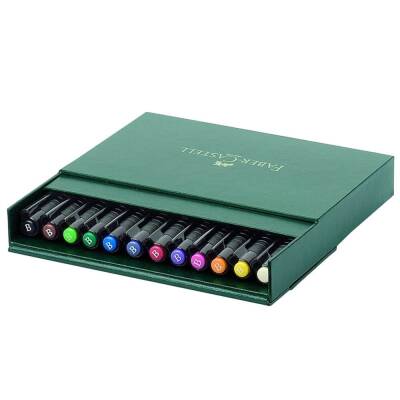 Faber Castell Pitt Çizim Kalemi Fırça Uç Studio Box, 12 Renk (1)