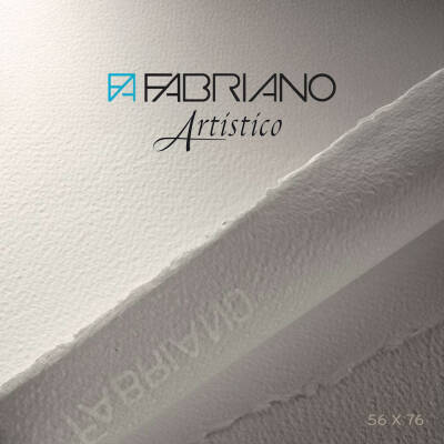 Fabriano Artistico Suluboya Kağıdı Extra White Cold Pressed 640 gr 56x76 cm