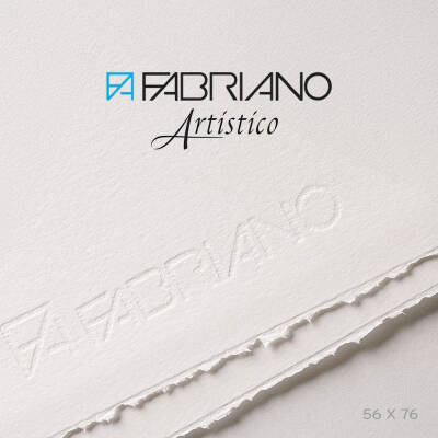 Fabriano Artistico Suluboya Kağıdı Extra White Hot Pressed 300 gr 56x76 cm