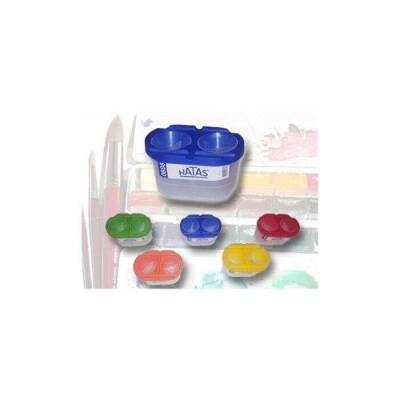 Hatas Fırça Temizleme Kabı 2 Bölmeli