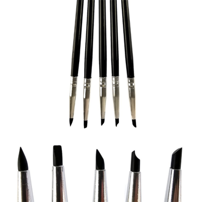 İnce Kauçuk Uçlu Fırça Seti 5'li A6239