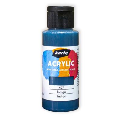 Karin Akrilik Boya 407 İndigo 50 ml