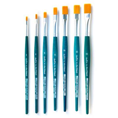 Karin By 384T5 Seri Da Vinci Sentetik Düz Fırçası     