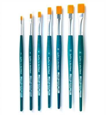 Karin By Da Vinci Sentetik Düz Fırçası Seri 384T5 No:12 - 4