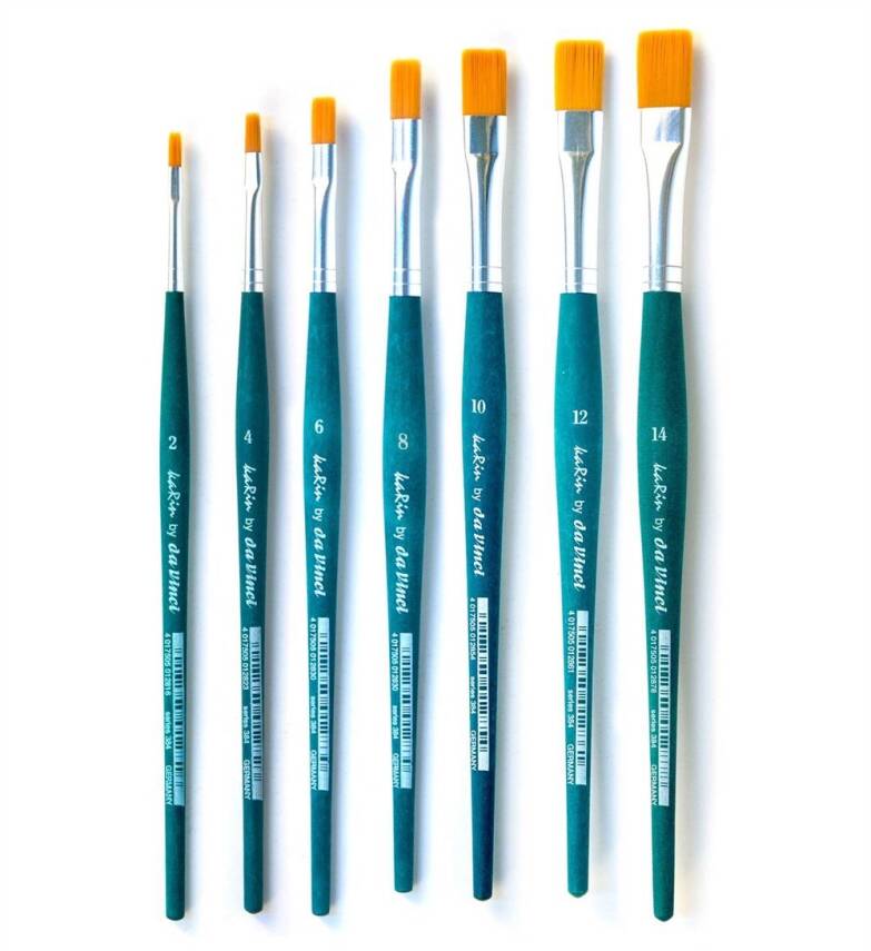 Karin By Da Vinci Sentetik Düz Fırçası Seri 384T5 No:12 - 4