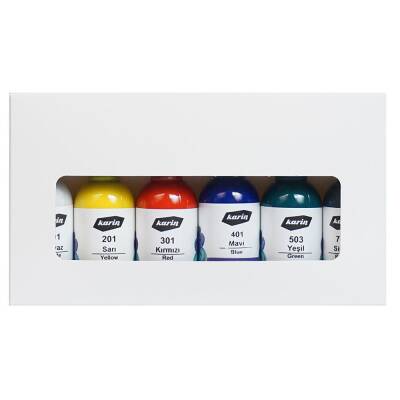 Karin Easy Marbling 6 Color Paint Set (Dropper Bottle) 30 ml