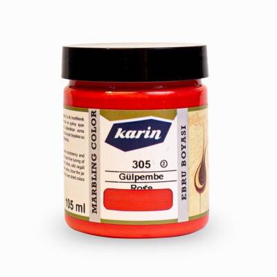 Karin Ebru Boyası 305 Gül Pembe 105 ml - 1