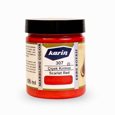 Karin Ebru Boyası 307 Çiçek Kırmızı 105 ml - 1