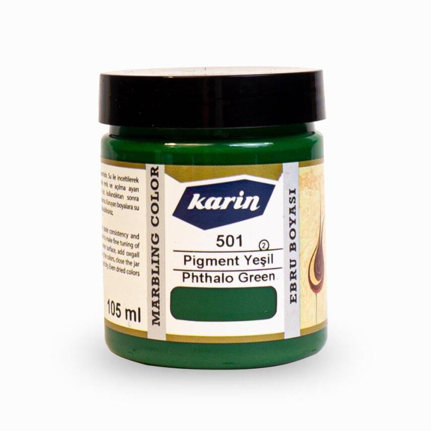 Karin Ebru Boyası 501 Pigment Yeşil 105 ml - 2