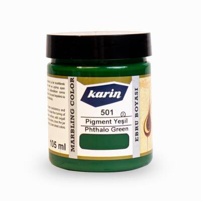 Karin Ebru Boyası 501 Pigment Yeşil 105 ml - 1