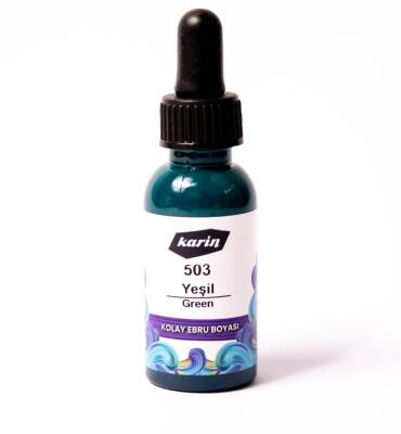 Karin Kolay Ebru Boyası 503 Yeşil 30 cc - 1