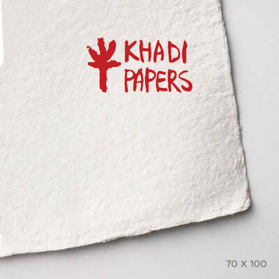 Khadi El Yapımı Kağıt White Rough 640 Gsm 70x100 Cm