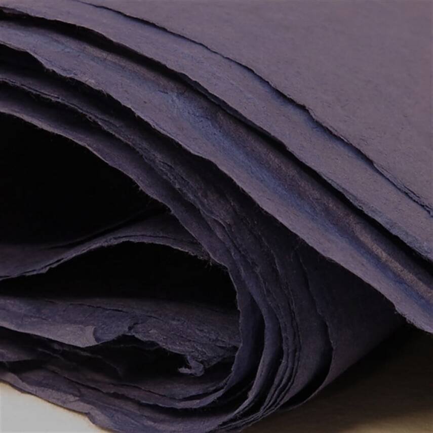 Khadi Nepal Lokta Paper Plum 30 gsm 50x75 cm - 2