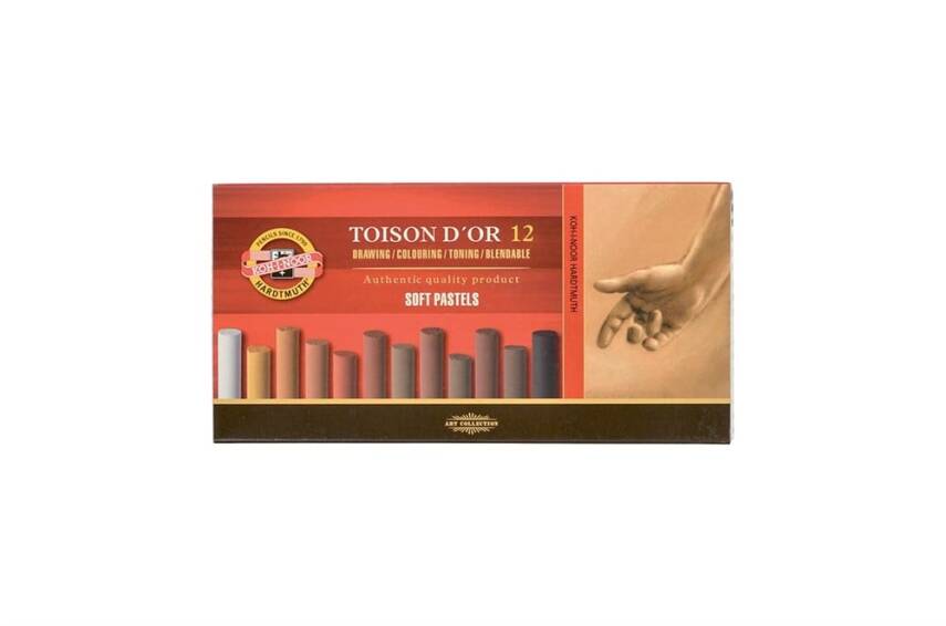 Koh-i Noor Soft Pastel Set 12'li Kahverengi Tonları 8522 brown - 1