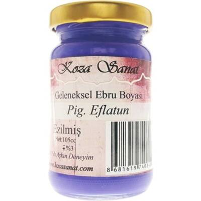 Koza Ezilmiş Ebru Boyası 105 ml Pigment Eflatun - 1