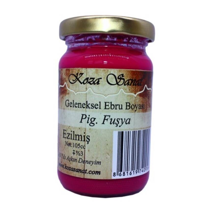Koza Ezilmiş Ebru Boyası 105 ml Pigment Fuşya - 2
