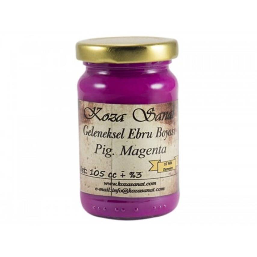 Koza Ezilmiş Ebru Boyası 105 ml Pigment Magenta - 2